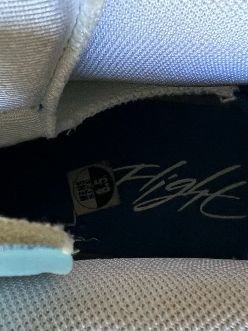 Jordan High-Top Athletic Sneakers in White and Teal